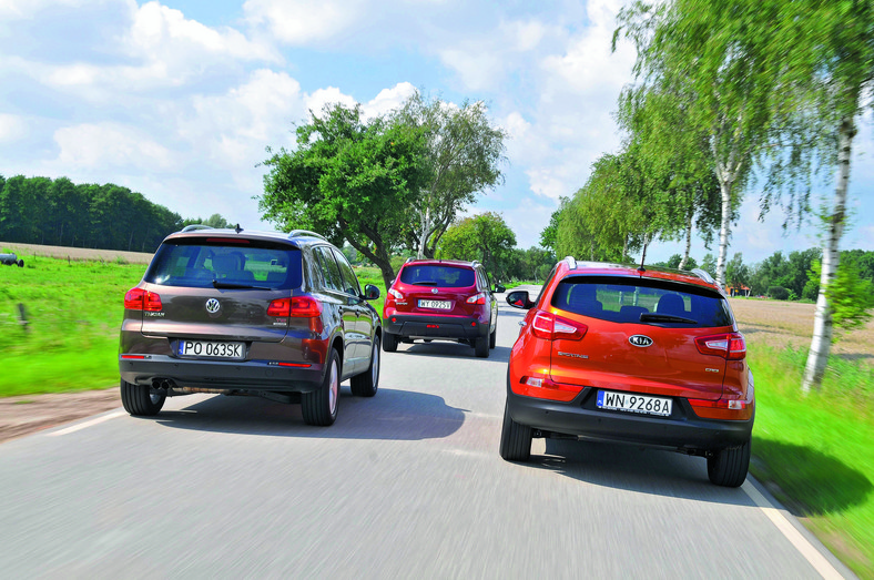 Kia Sportage kontra Nissan Qashqai i Volkswagen Tiguan
