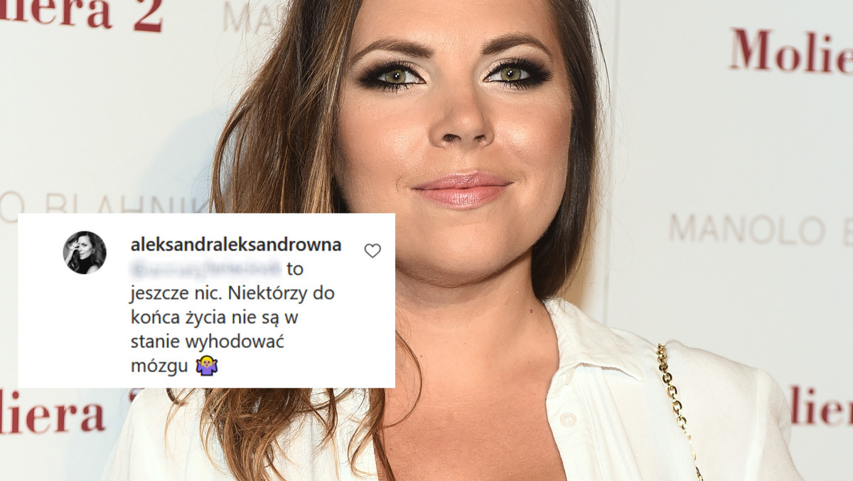 Aleksandra Kwaśniewska odpowiada na Instagramie na przytyk ws. braku dzieci