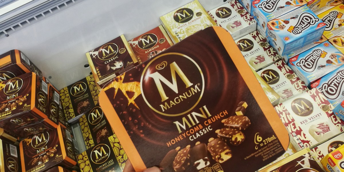 Unilever produkuje m.in. lody Magnum