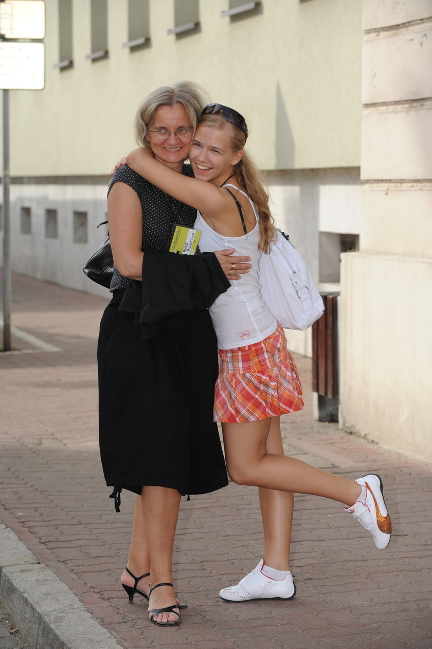 Agnieszka Kaczorowska z mamą
