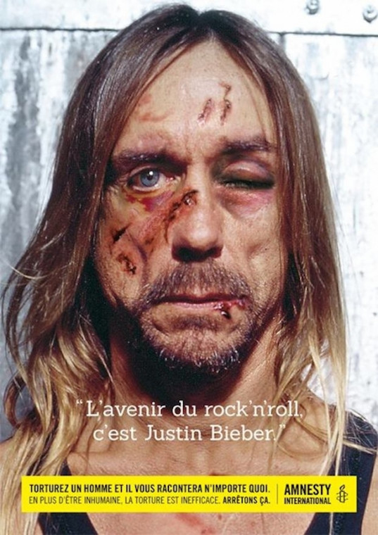 Iggy Pop w kampanii Amnesty International