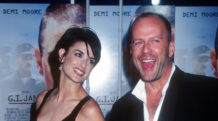 Demi Moore és Bruce Willis, amikor még házasok voltak /Fotó: Northfoto