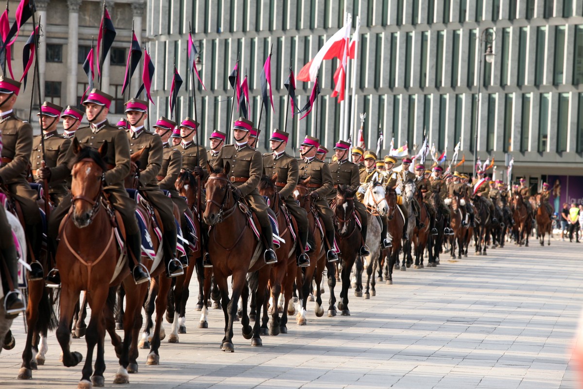 Święto Kawalerii Polskiej na Placu Piłsudskiego w Warszawie.