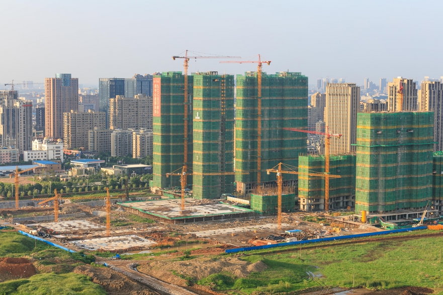 Budowy w Jiaxing w 2016 r.
