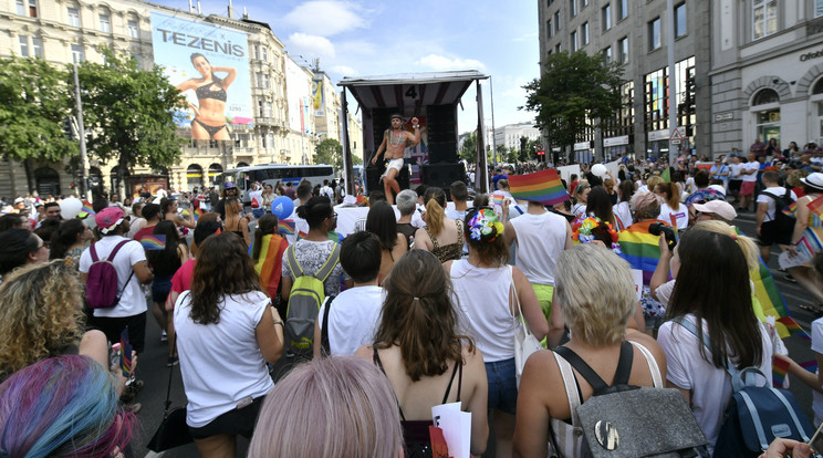 Politikust fenyegettek a Budapest Pride-on /Fotó: MTI - Szigetváry Zsolt