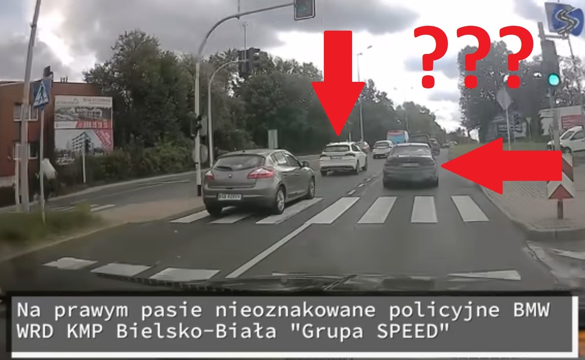 Polowanie na jelenia? Nieoznakowane BMW w akcji (wideo)