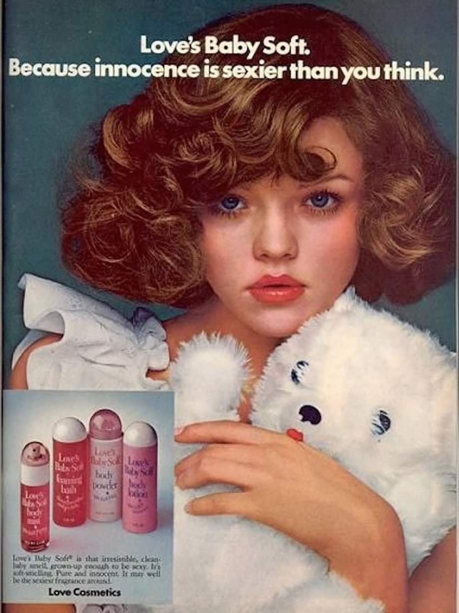 Baby Soft was not worried about sexualizing children in the 1970s.