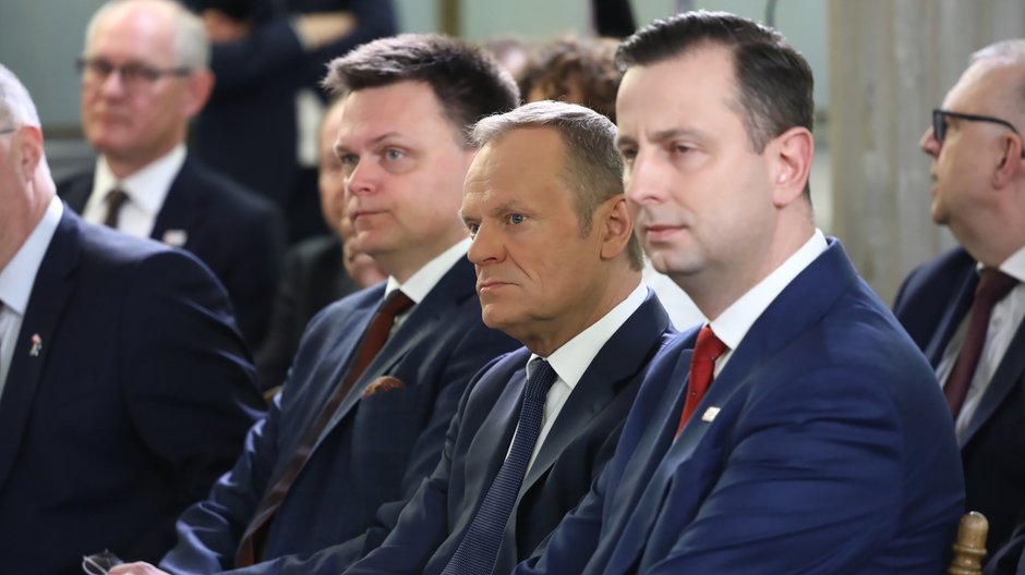 Władysław Kosiniak-Kamysz, Szymon Hołownia, Donald Tusk