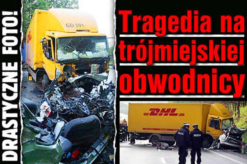 Tragedia na trójmiejskiej obwodnicy. DRASTYCZNE FOTO!