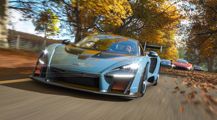 A Horizon 4 borítóján a kétmillió fontos (korülbelül 800 millió forintos), mindössze 500 darabban elkészített McLaren Senna látható, ennek az autónak a volánja mögé dob be minket kezdéskor a játék /Fotó: Playground Games