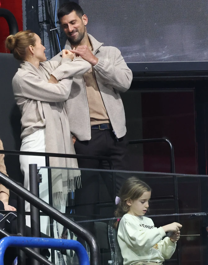 Novak i Jelena Đoković na Zimskim olimpijskim igrama
