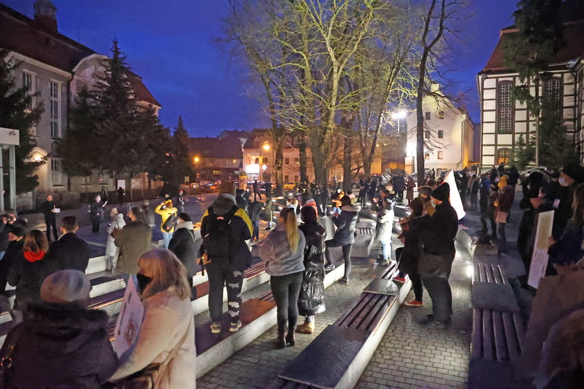 Protest przeciwko wyrokowi TK w Zielonej Górze 