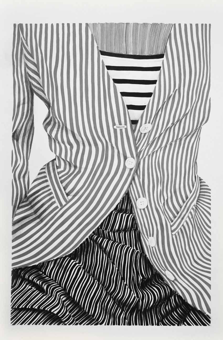 Bez naziva, 50x70, tempera i olovka na papiru, 2016.