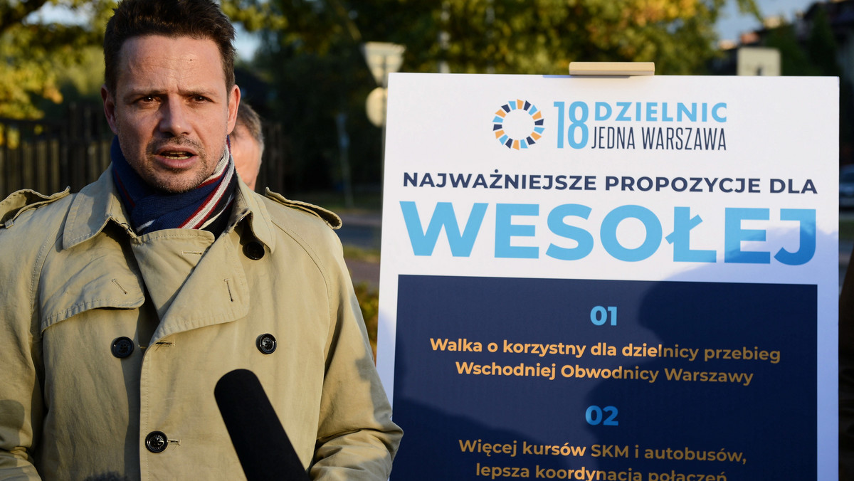 Warszawa: Rafał Trzaskowski na konwencji wyborczej PO