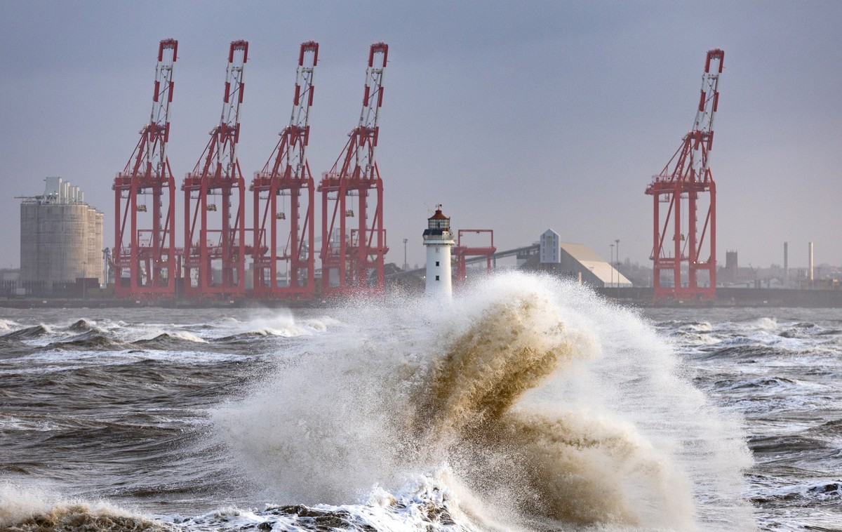 Wind warnings remain in place in Britain after Storm Isha