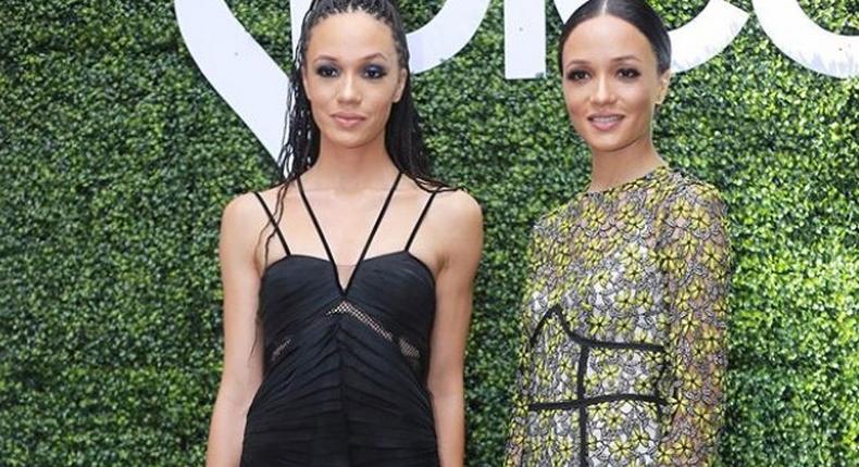 Eku Edewor and Kessiana Thorley at Spice Life Honours