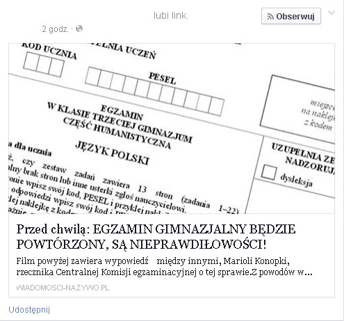 Facebook - kolejny przekręt