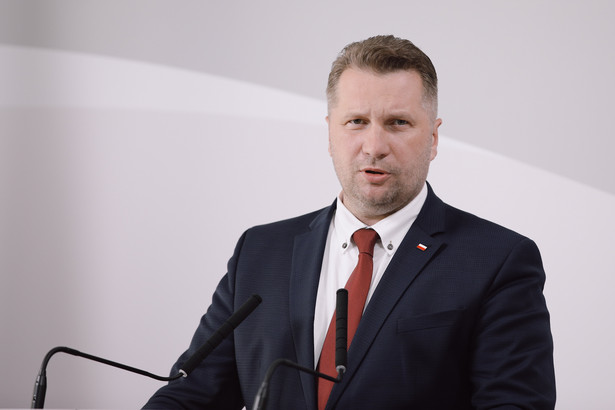 07.07.2021 Warszawa , ul. Hoza 20 . Minister Edukacji i Nauki Przemyslaw Czarnek podczas konferencji prasowej ws programu wsparcia uczniow po pandemii . Fot. Dawid Zuchowicz / Agencja Gazeta