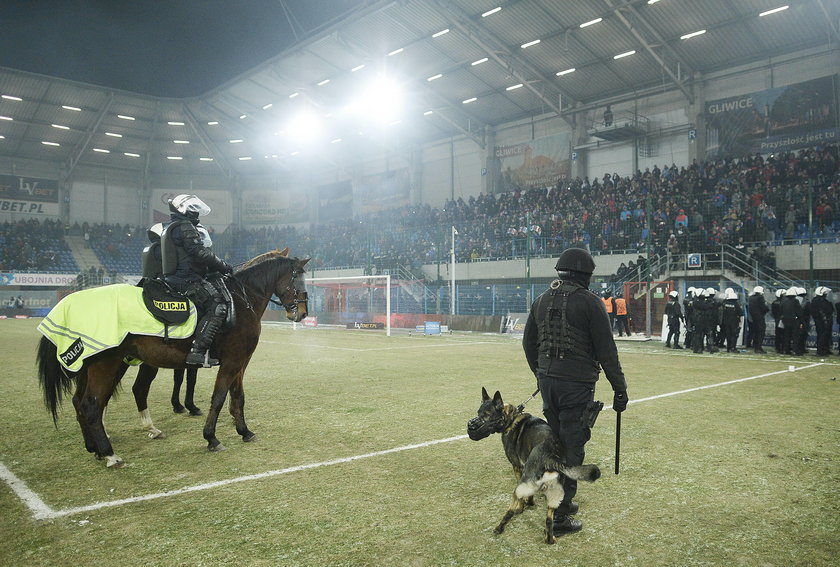 Pilka nozna. Ekstraklasa. Piast Gliwice - Gornik Zabrze. 03.03.2018