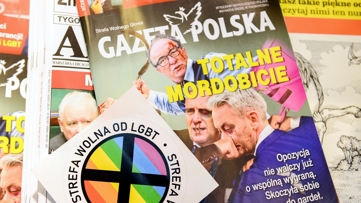 Naklejka Strefa wolna od LGBT w Gazecie Polskiej