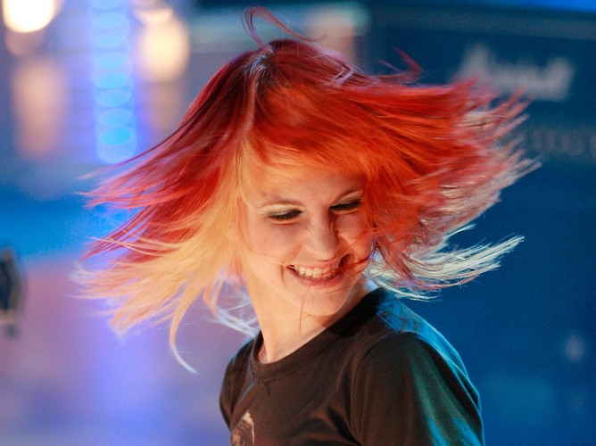 8. Hayley Williams, wokalistka amerykańskiej formacji Paramore