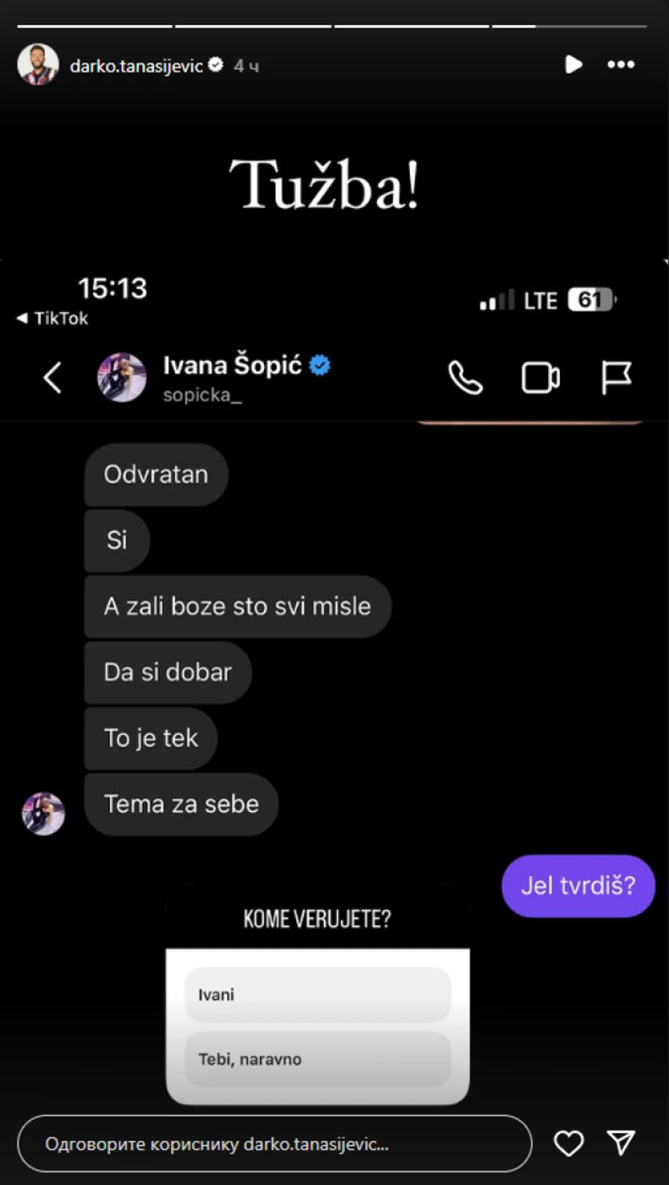 Darko objavio prepisku sa Ivanom Šopić