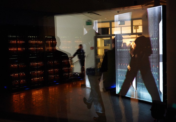 Wydział Elektroniki, Telekomunikacji i Informatyki Politechniki Gdańskiej w Gdańsku -  Superkomputer Tryton <br><br> fot. (aw/mr) PAP/Adam Warżawa