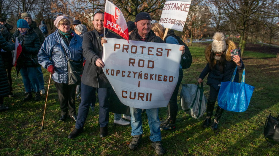 Protest działkowców