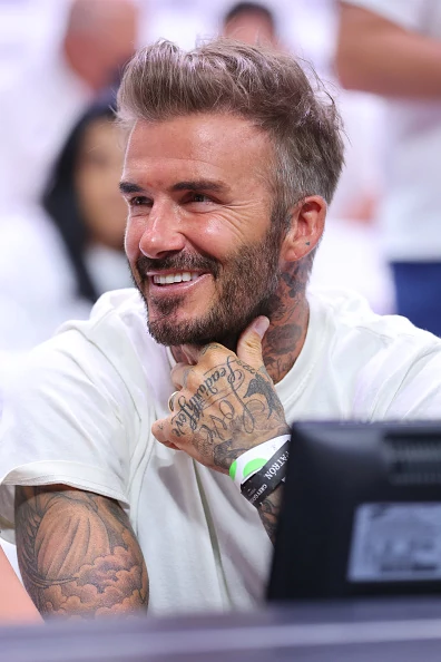 David Beckham na meczu koszykówki na Florydzie