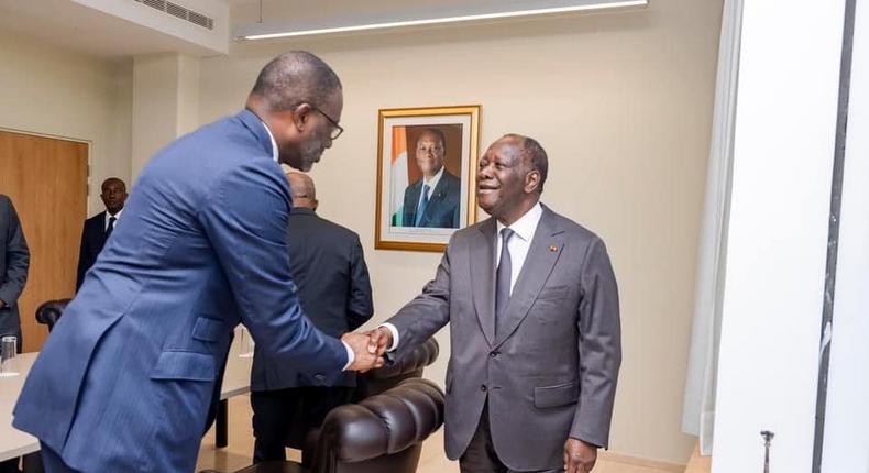 Tidjane Thiam et SEM Alassane Ouattara
