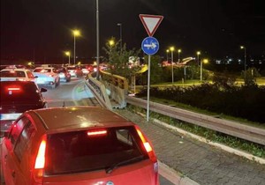 Gužva na Pančevačkom mostu