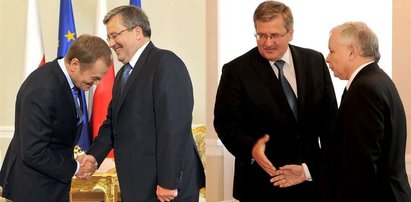 Komorowski osowiał na widok Kaczyńskiego. FOTO