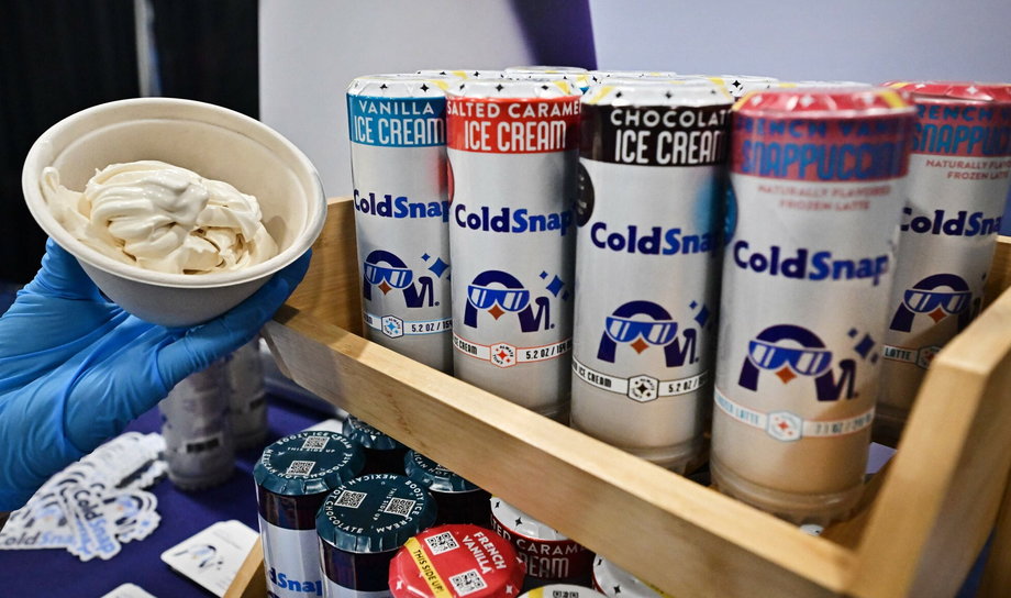 ColdSnap oferuje różne smaki lodów