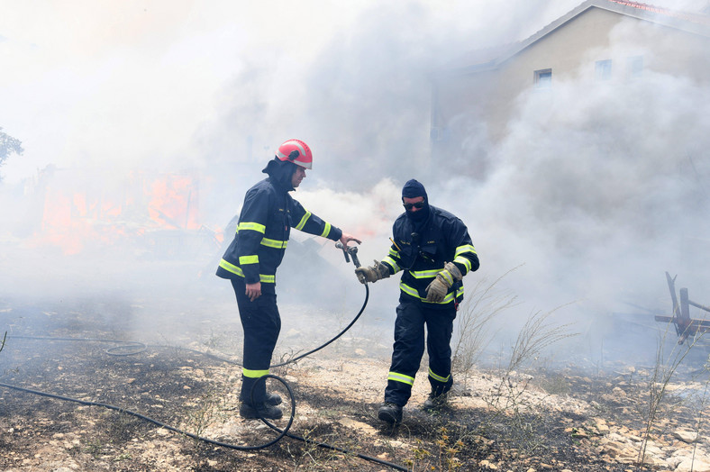 Strażacy walczą z pożarem w Chorwacji