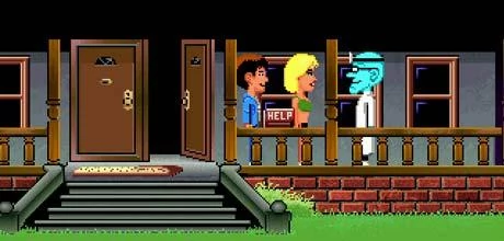 Screen z gry "Maniac Mansion Deluxe"