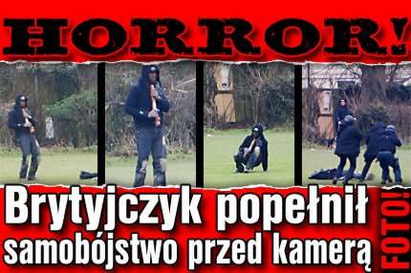 Zastrzelił się przed kamerami. Horror!