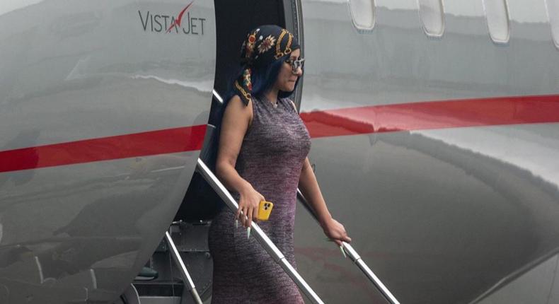 Cardi B lands in Nigeria