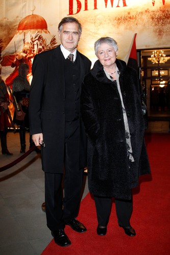 Olgierd Łukaszewicz i Grażyna Marzec na premierze 'Bitwy pod Wiedniem'