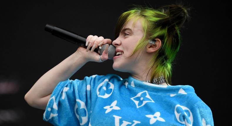 Billie Eilish performs at Lollapalooza Berlin on September 7, 2019.Picture Alliance/Getty Images