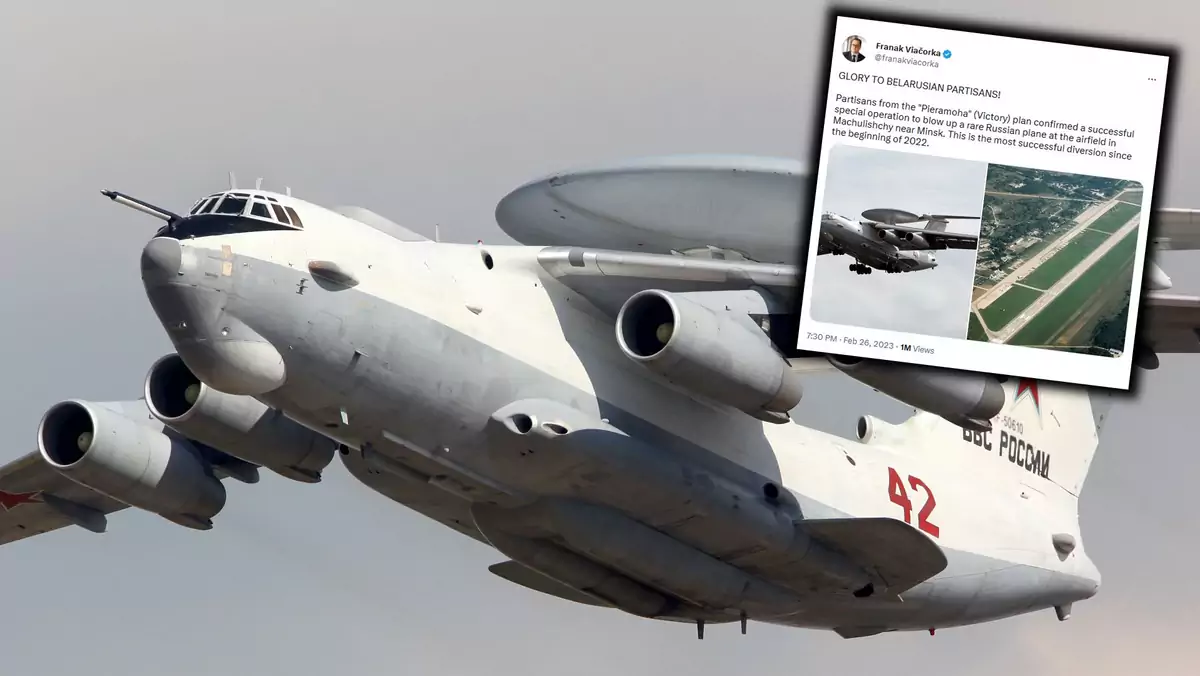 Na zdjęciu rosyjski samolot A-50U
