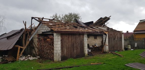 Trąba powietrzna na Lubelszczyźnie