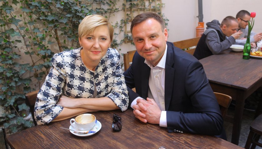 Agata Duda, przyszła Pierwsza Dama i jej mąż przyszły prezydent Andrzej Duda