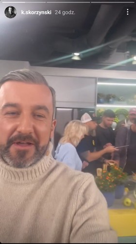 Widok InstaStories zamieszczonego na profilu Krzysztofa Skórzyńskiego na Instagramie