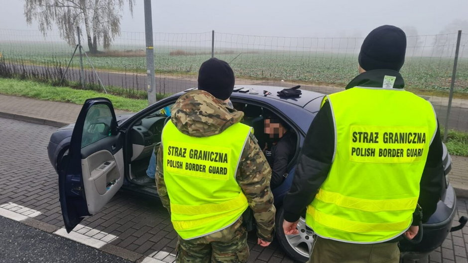 Chcieli dostać się do Niemiec przez Polskę fot. nadodrzański oddział straży granicznej