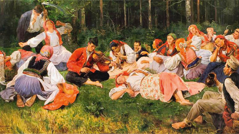 „Grajek”, obraz Wincentego Wodzinowskiego z 1893 r.