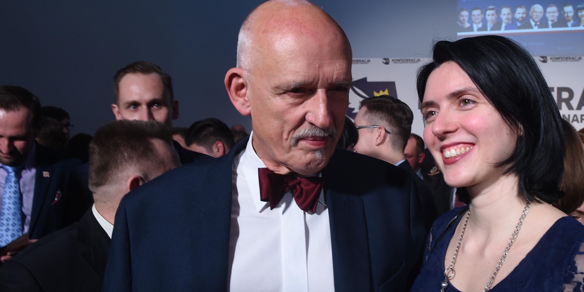 Dominika Korwin-Mikke i Janusz Korwin-Mikke