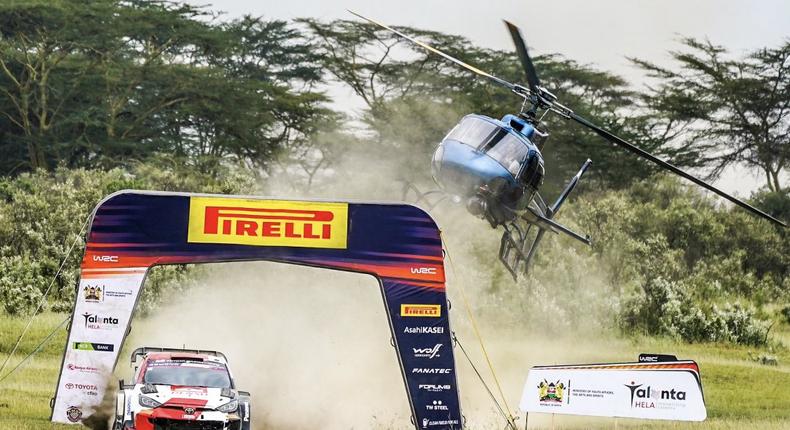 The official WRC Safari Rally chopper
