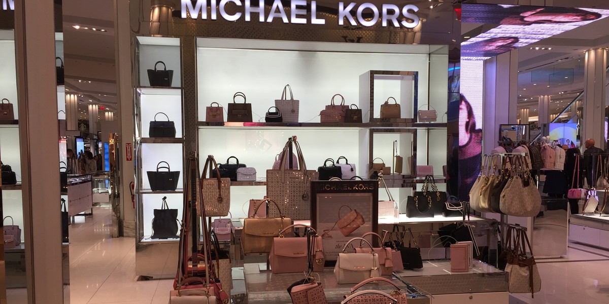 Michael Kors in Macy's in Herald Square.