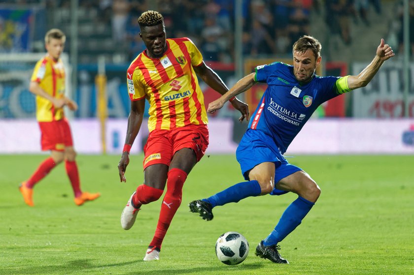 Pilka nozna. Ekstraklasa. Miedz Legnica - Zaglebie Lubin. 02.09.2018