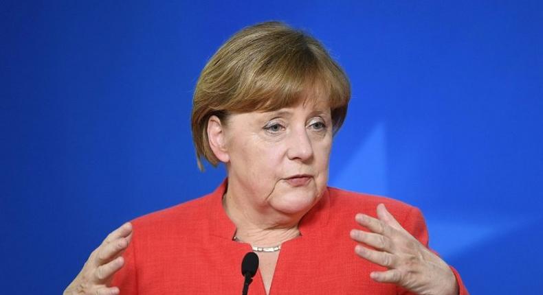 I hope, for the sake of the citizens of Hamburg and the security forces... that these protests will be peaceful, German Chancellor Angela Merkel told parliament of the prospect of protests at the G20